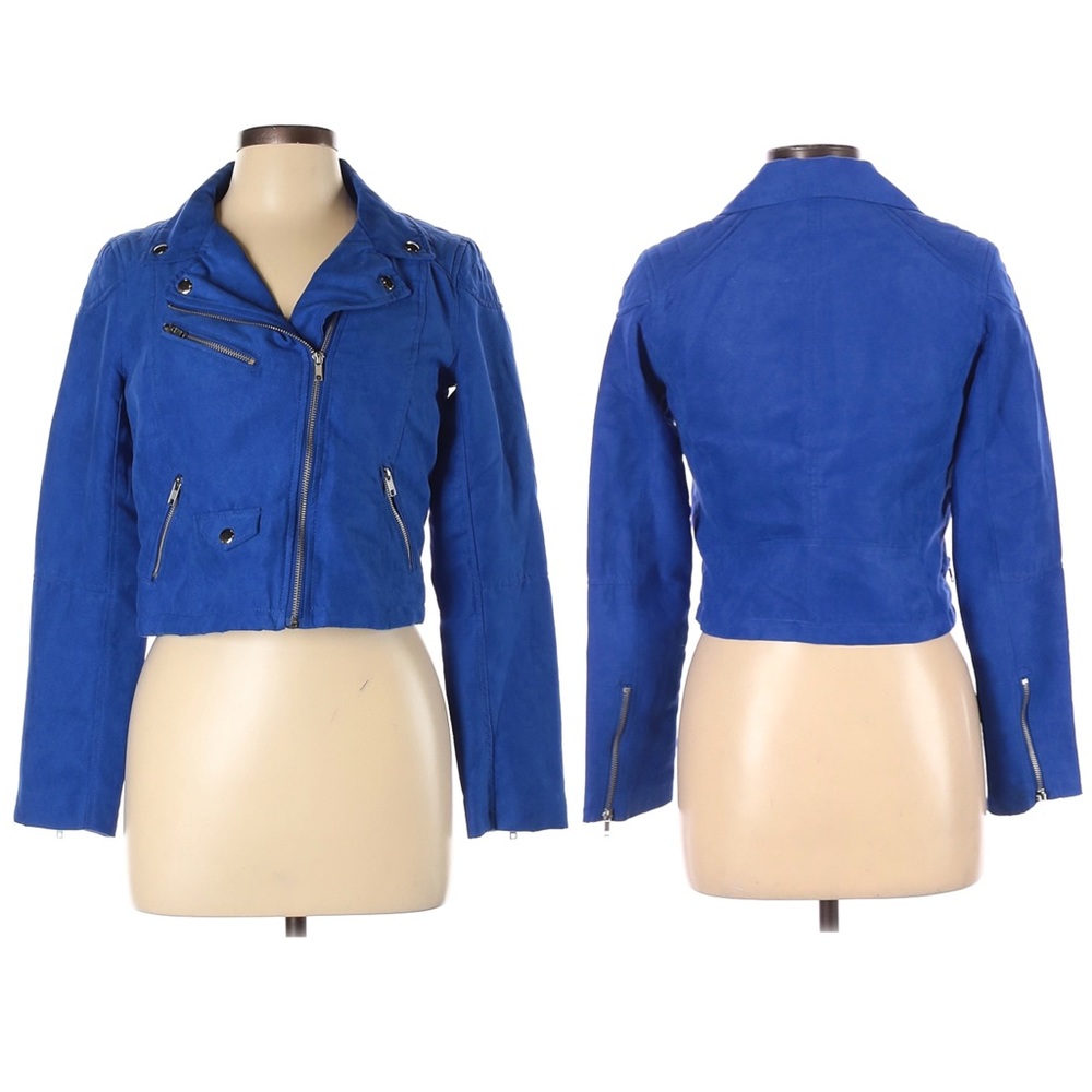 ❤️ Like New Blue Suede Jacket